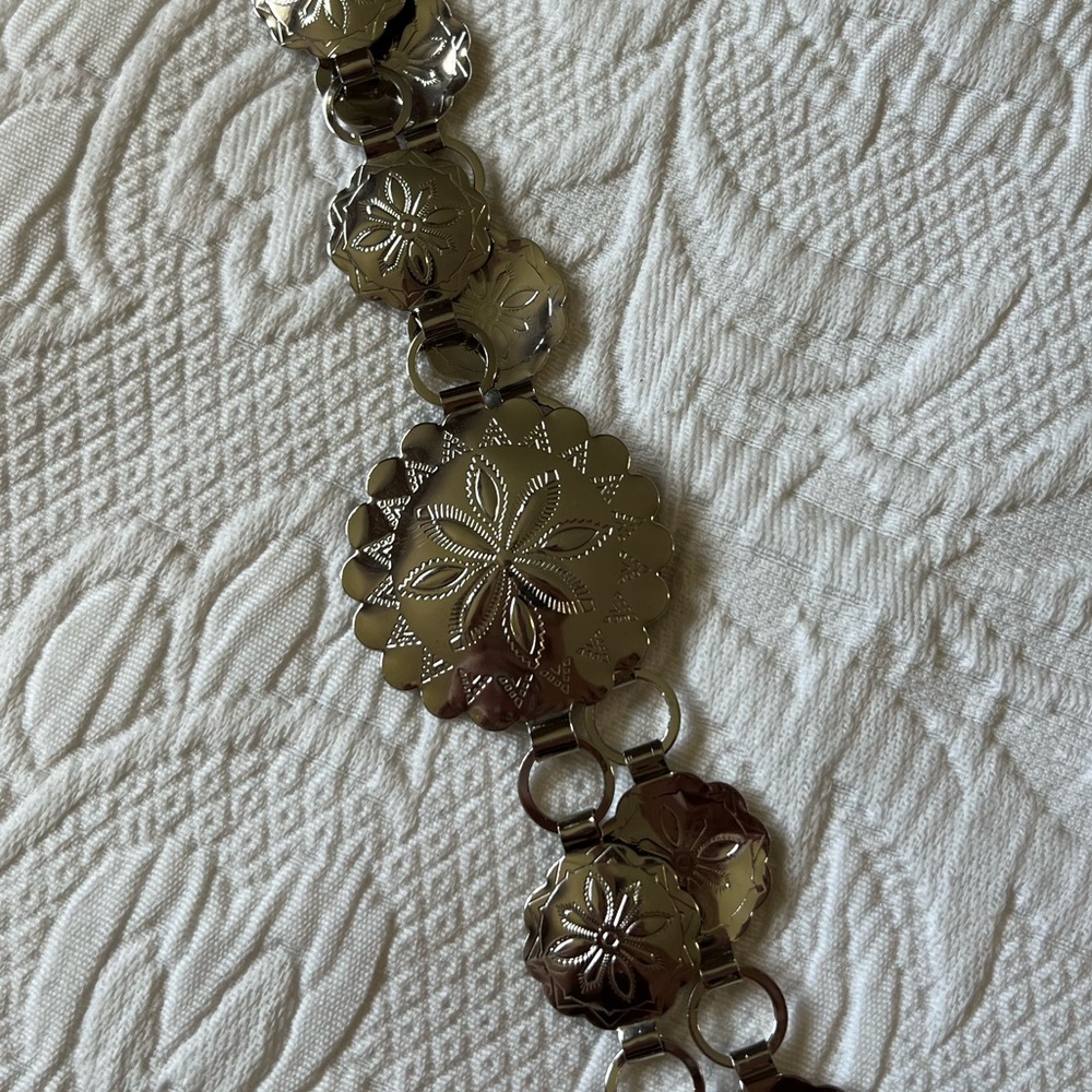 Metal concho belt